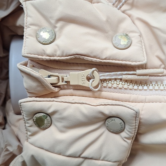 SOLD!Rip Curl Women's Anti-Series Tidal Yellow Puffer Jacket Size S - Picture 8 of 14